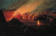 Lionel Walden Volcano oil on canvas
